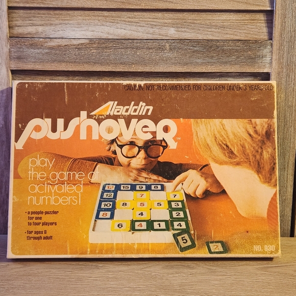 Other - Vintage Sealed Aladdin Pushover Board Game Number Tiles